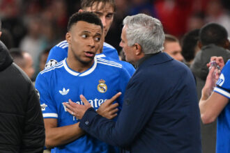 Kylian Mbappe und Jose Mourinho, Real Madrid