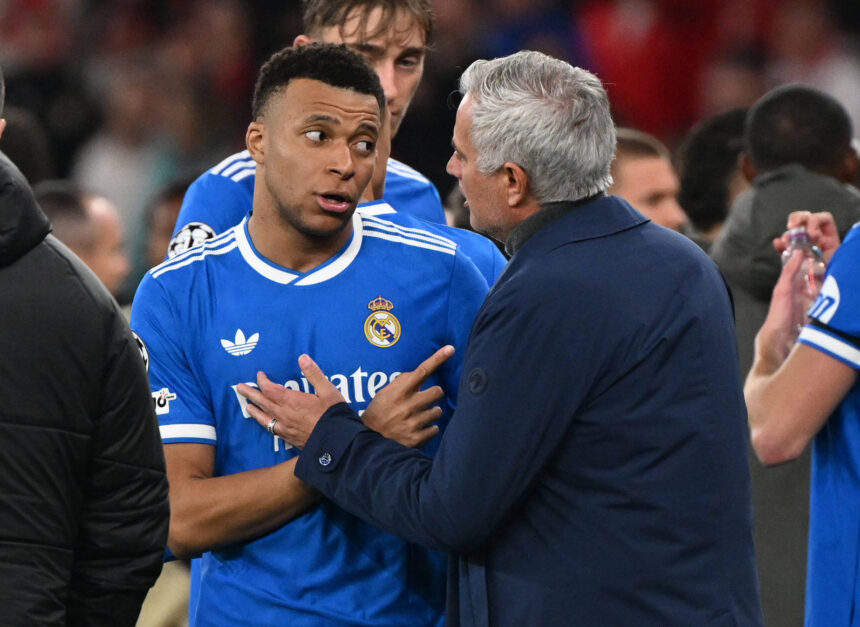 Kylian Mbappe und Jose Mourinho, Real Madrid