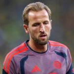 Harry Kane im Trikot des FC Bayern während eines Spiels