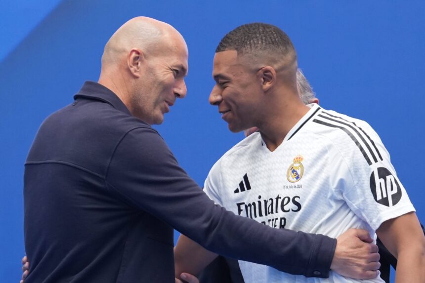 Kylian Mbappe und Zinedine Zidane
