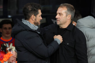 Diego Simeone (Atletico) und Hansi Flick (FC Barcelona)