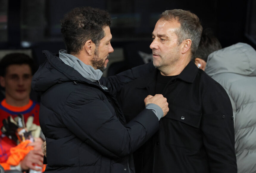Diego Simeone (Atletico) und Hansi Flick (FC Barcelona)