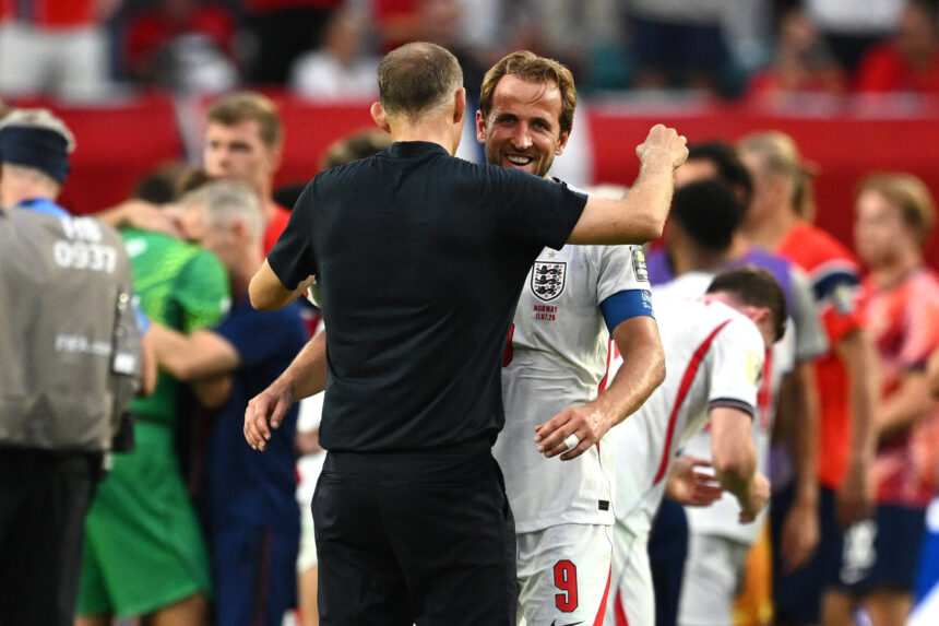 Thomas Tuchel und Harry Kane