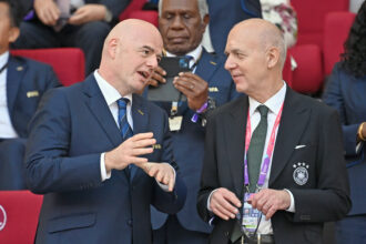 Gianni Infantino und Bernd Neuendorf