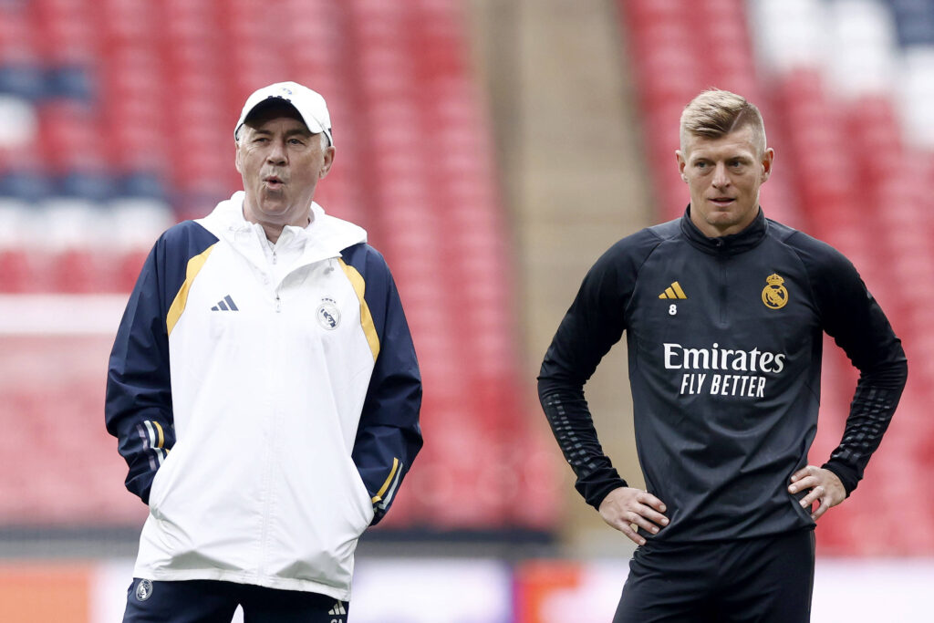 Toni Kroos und Carlo Ancelotti