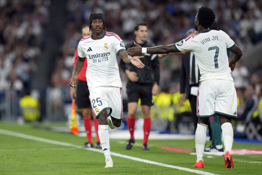 Yan Diomande und Vinicius Junior